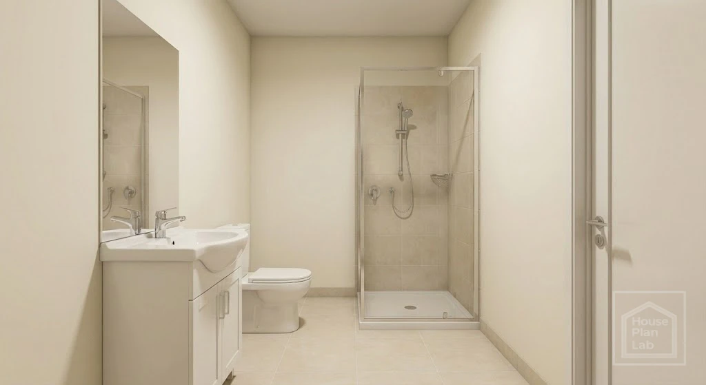 80sqm Modern Prefab Home bathroom