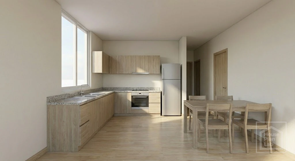 80sqm Modern Prefab Home kitchen