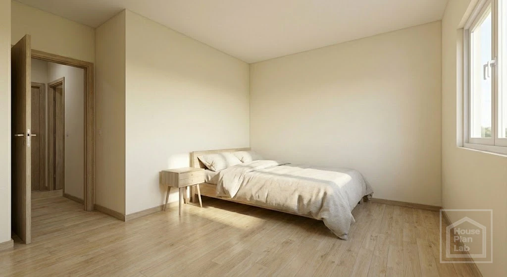 80sqm Modern Prefab Home second bedroom