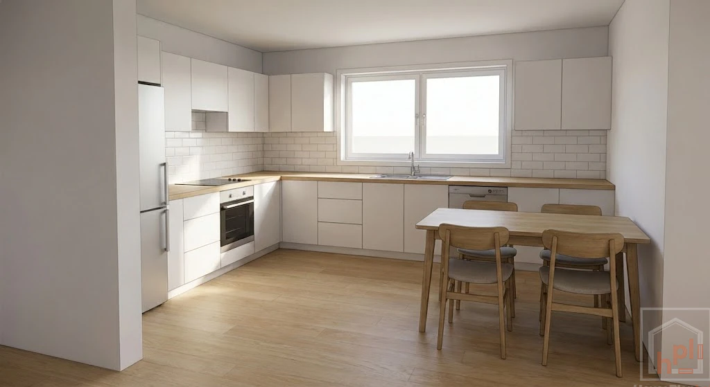 Cleverly Designed Tiny House 2 Bedrooms Kitchen