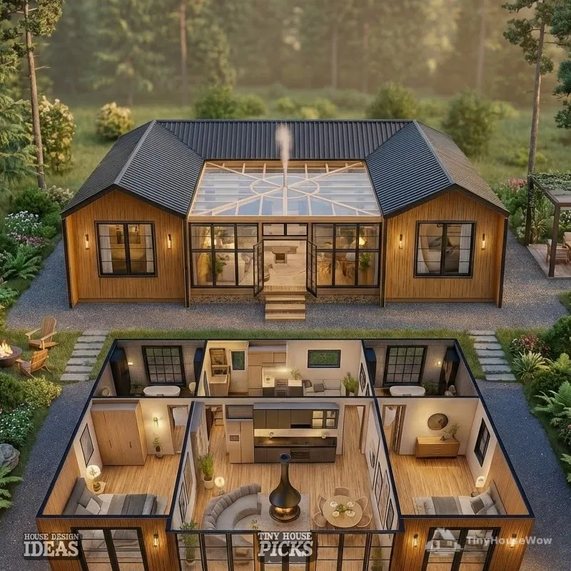 Stunning Courtyard Tiny House